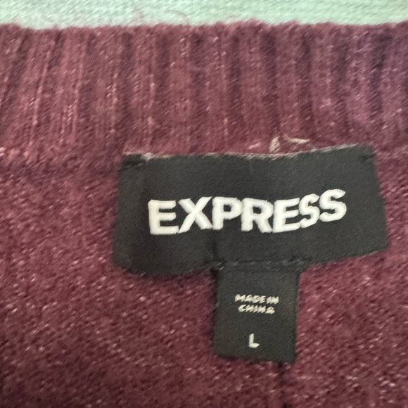Express Deep Burgundy Knitwear - Picture 3 of 3